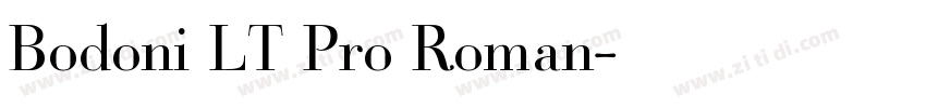 Bodoni LT Pro Roman字体转换